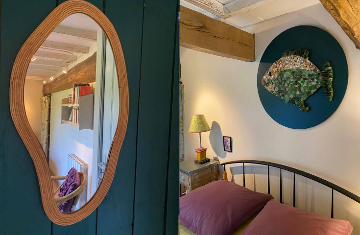 chambre coté jardin jolis détails déco